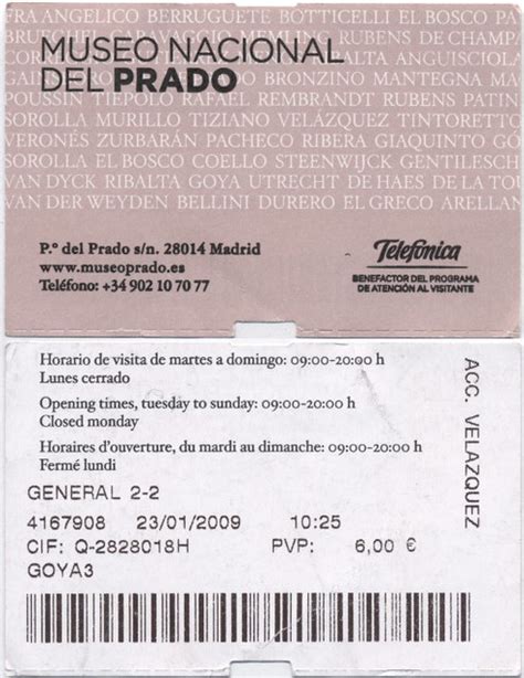 museum del prado tickets